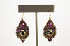 Bohemian, Purple Chandelier Earrings