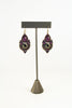 Bohemian, Purple Chandelier Earrings