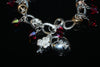Ruby Swarovski Elements Charms Bracelet